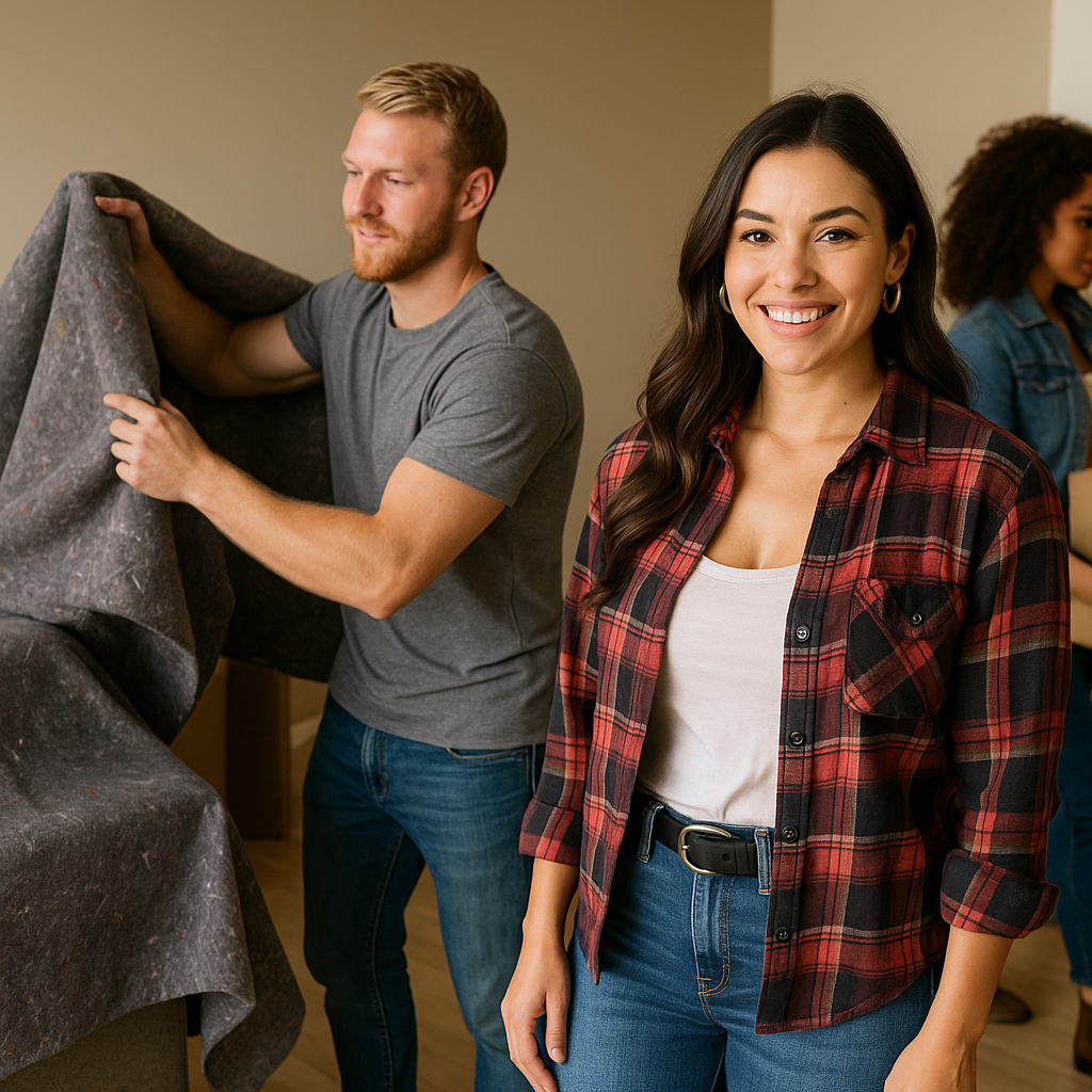 Moving Blankets Furniture Pads 72" x 54" - Case of 12 Blankets