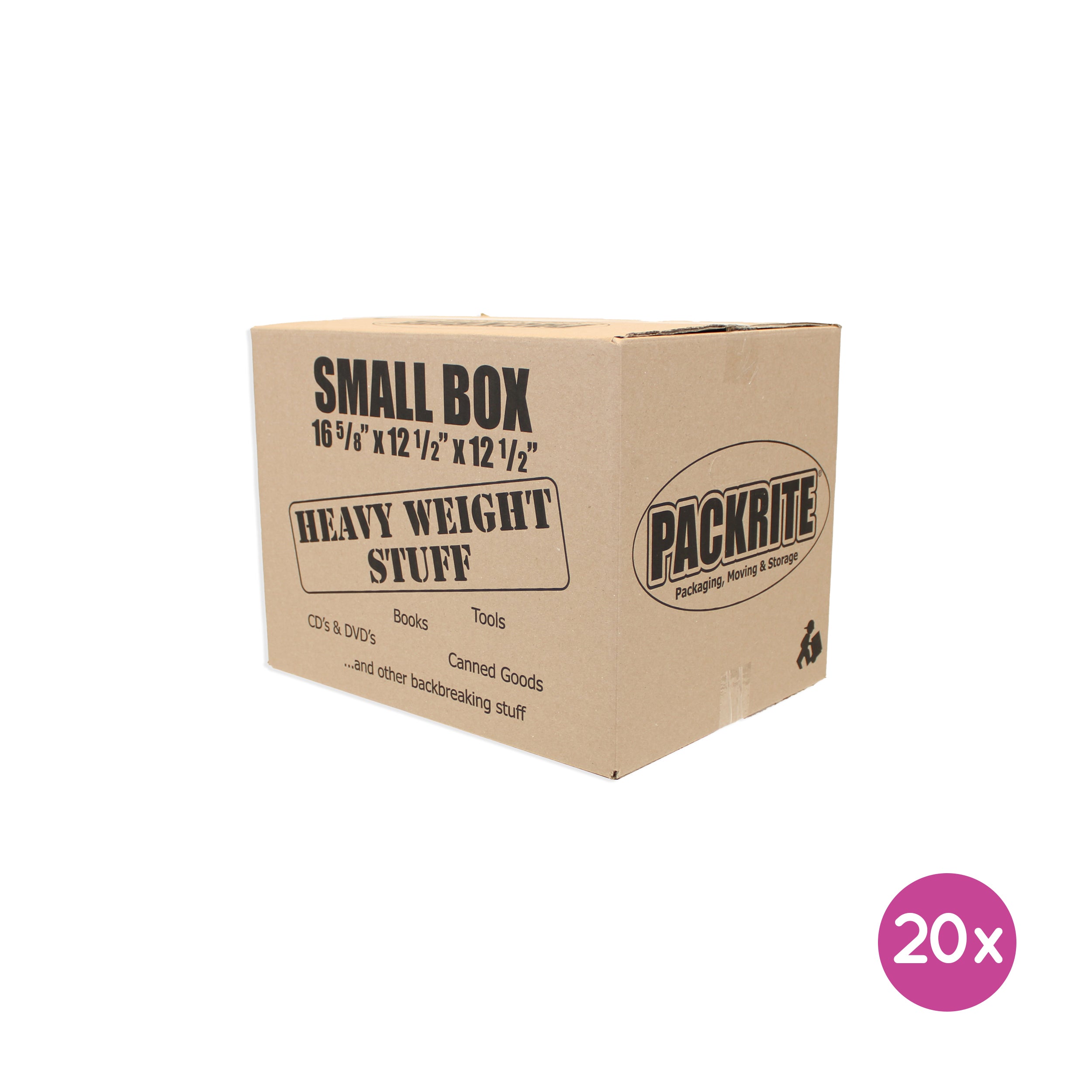 Small Moving Boxes (1.5 Cubic Feet) - 20 Boxes/Bundle